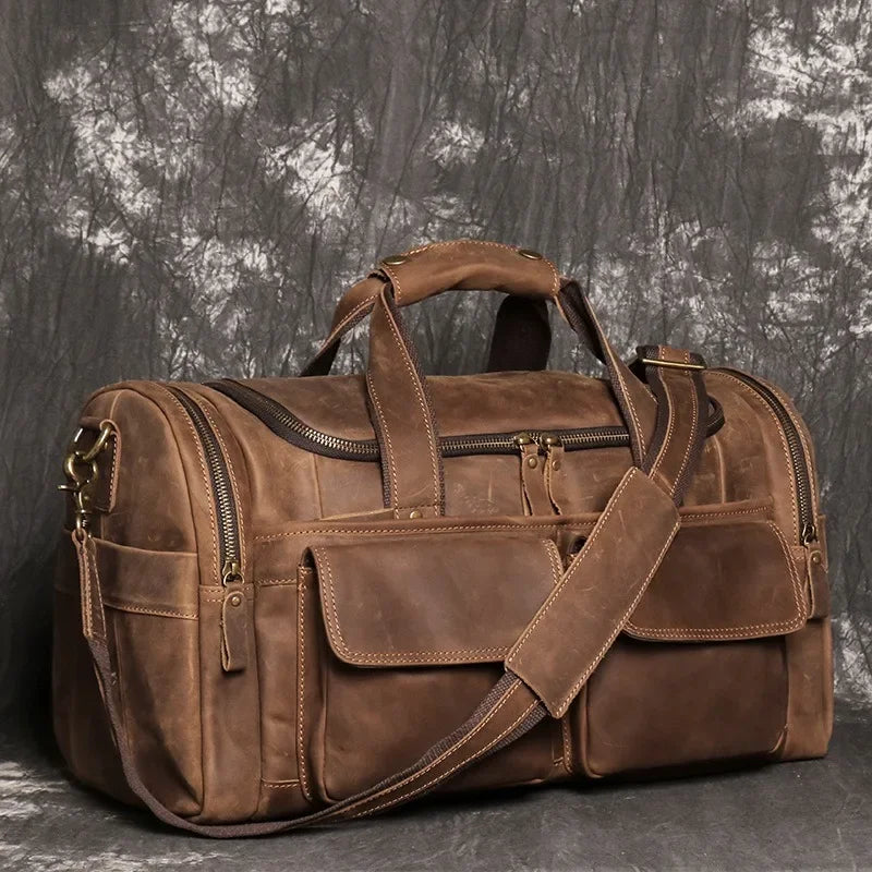 Ezra - Borsa da Viaggio Vintage per Viaggiatori Eleganti