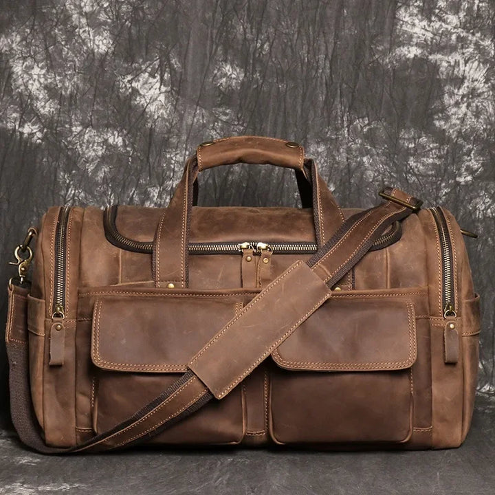 Ezra - Borsa da Viaggio Vintage per Viaggiatori Eleganti